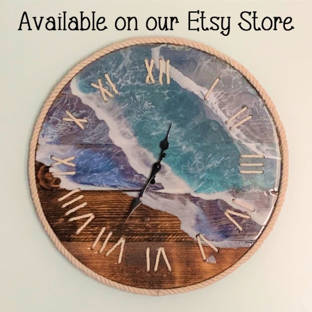 Ocean Wave Clock - Wall Art